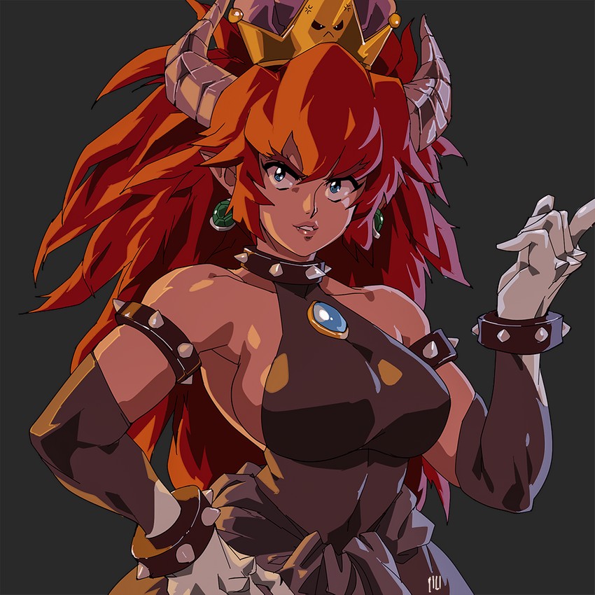 bowsette (mario and 1 more) drawn by david_liu