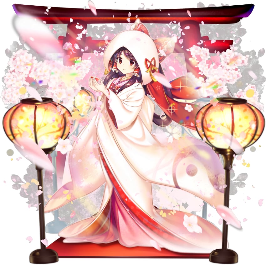 hakurei reimu (touhou and 1 more) drawn by rotte_(1109)