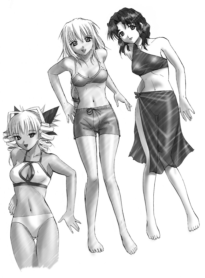 excel, hyatt, and elgala (excel saga) drawn by rikudou_koushi