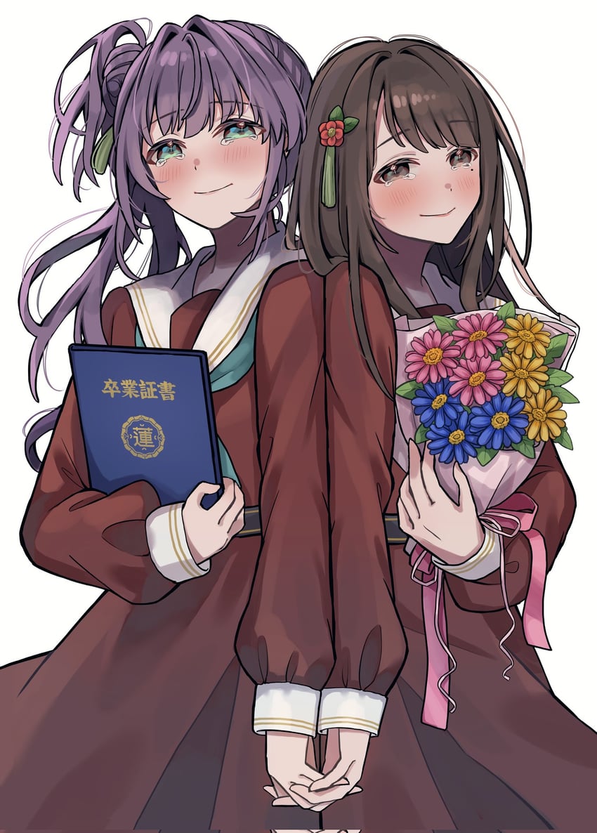 otomune kozue and hanamiya nina (love live! and 2 more) drawn by lilac_(li_lac_3)