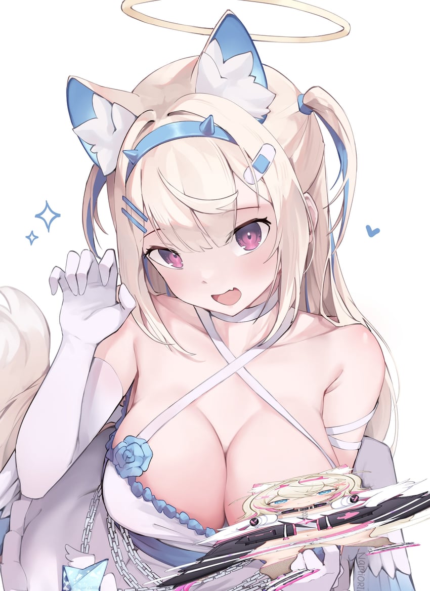 fuwawa abyssgard and mococo abyssgard (hololive and 1 more) drawn by namiorii