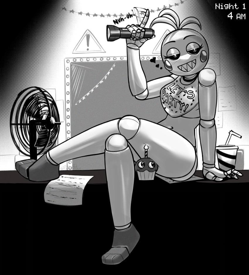 toy chica and cupcake (five nights at freddy's and 1 more) drawn by pietrosatou