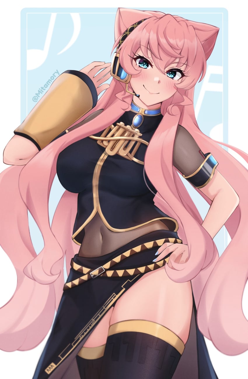megurine luka and maria cadenzavna eve (vocaloid and 1 more) drawn by mitamory