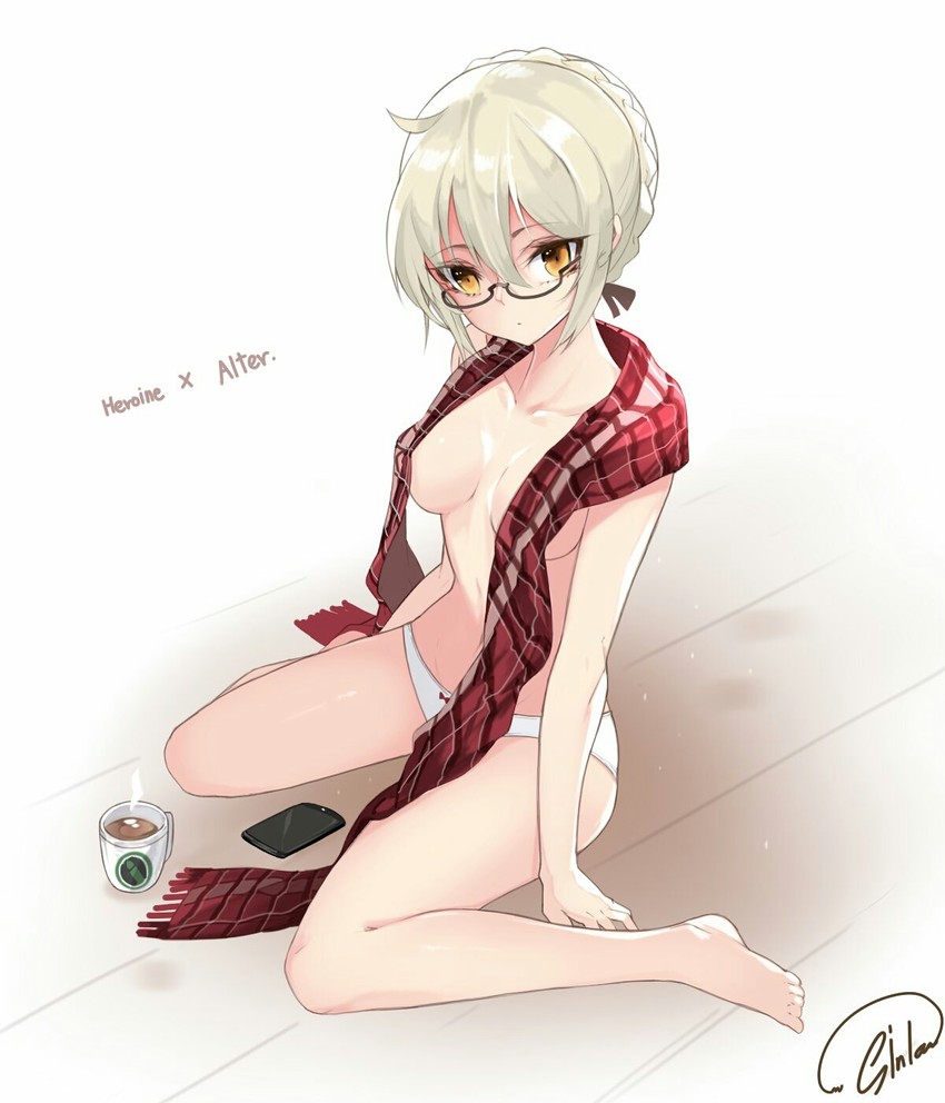 artoria pendragon and mysterious heroine x alter (fate and 1 more) drawn by huyou_(awegk)