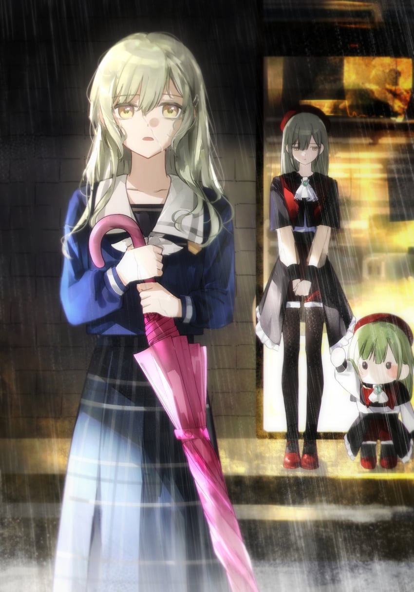 wakaba mutsumi and mortis (bang dream! and 1 more) drawn by csk9pmx2b5obx2y