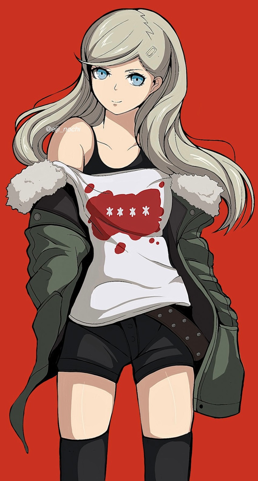 takamaki anne and sakura futaba (persona and 1 more) drawn by eiji_nochi