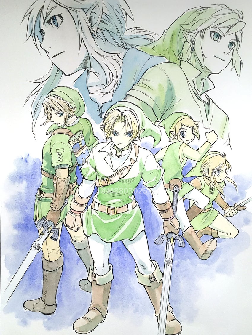link (the legend of zelda and 5 more) drawn by m88030253
