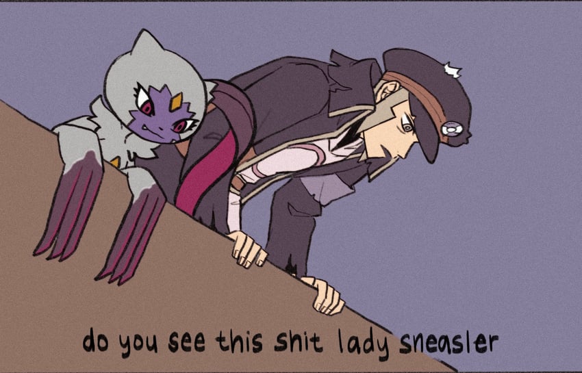 ingo and sneasler (pokemon and 1 more) drawn by submashell