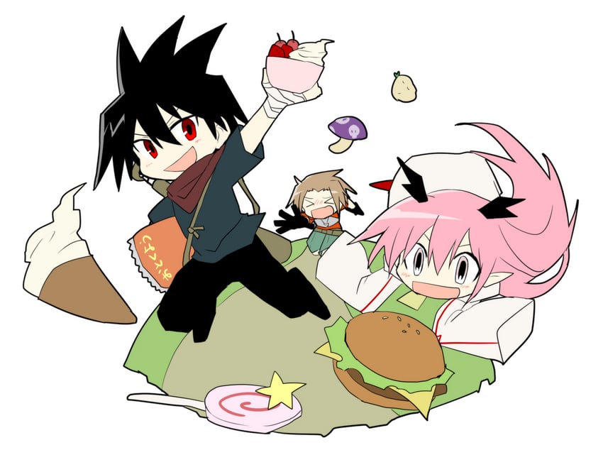 alba, ruki, and ross (sen'yuu.) drawn by log_80000