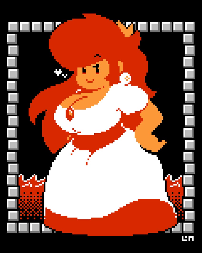 princess peach (mario and 1 more) drawn by legendofnerd