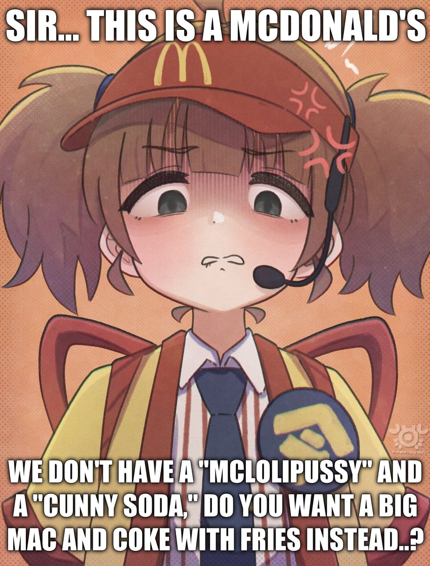 imadake dabuchi tabemi (mcdonald's) drawn by kanniguma