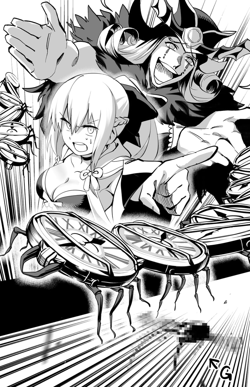 morgan le fay and mephistopheles (fate and 1 more) drawn by hirunagi