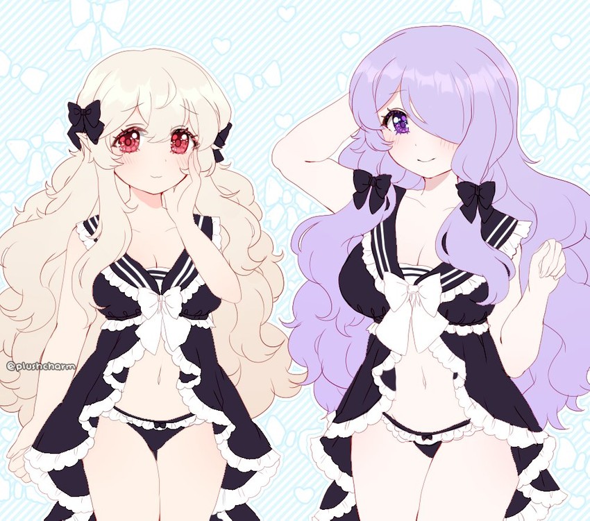 female corrin and camilla (fire emblem and 1 more) drawn by plushcharm