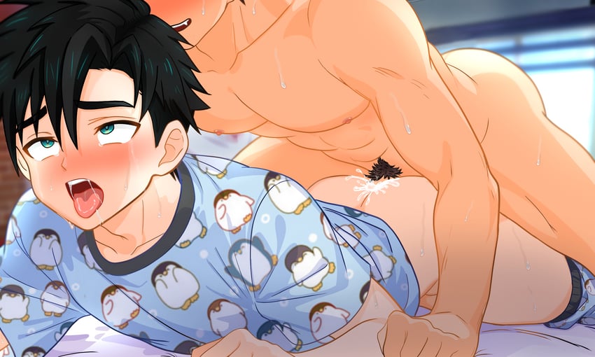 nakajima yuuto and avan geiserford (jock studio) drawn by lightbunnyart