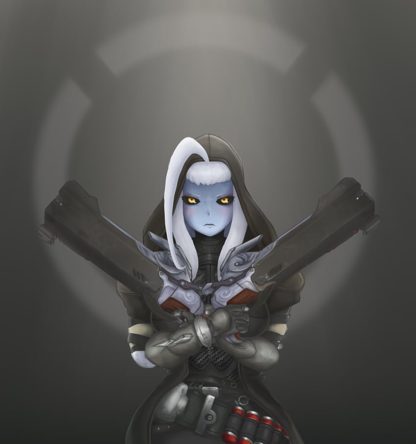 reaper and lala (overwatch and 1 more) drawn by litdeath