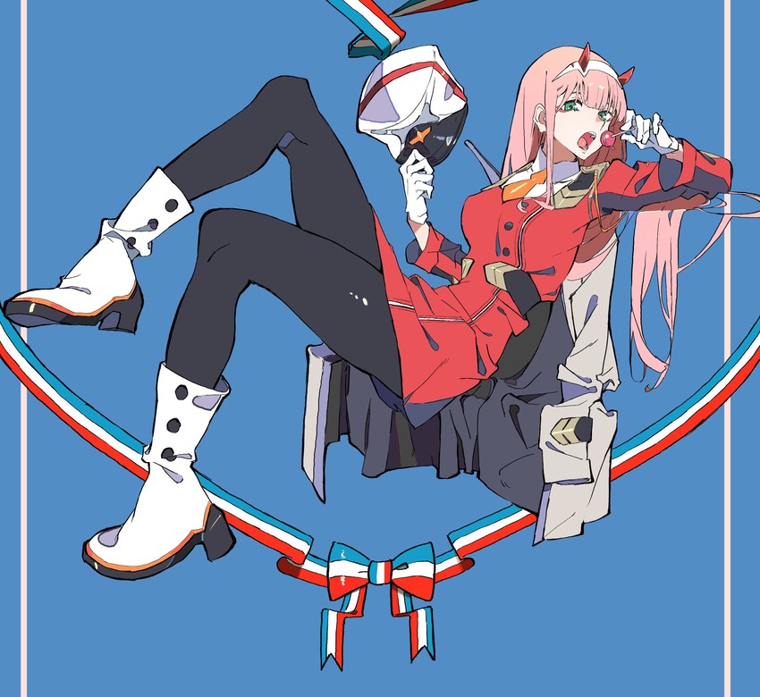 zero two (darling in the franxx) drawn by you_(nanban319)