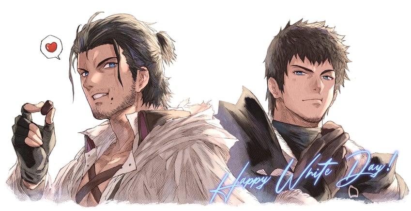 ardbert hylfyst and viper (final fantasy and 1 more) drawn by zanki