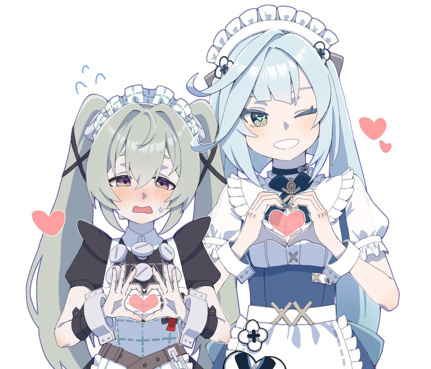 corin wickes and faruzan (genshin impact and 2 more) drawn by 0_ha_gi