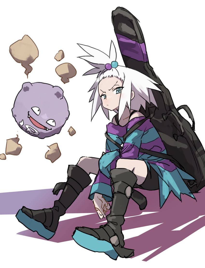roxie and koffing (pokemon and 1 more) drawn by gazacy_(dai)