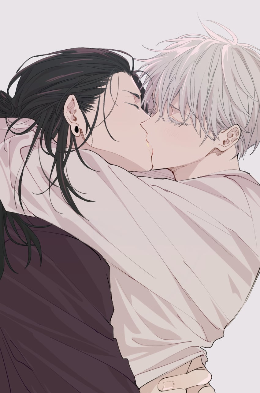 gojou satoru and getou suguru (jujutsu kaisen) drawn by u_(r_k_g_k)