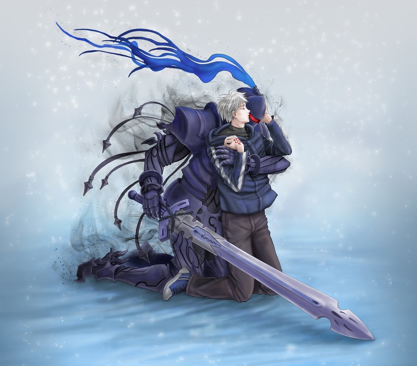 matou kariya and berserker (fate and 1 more) drawn by kuna_(ku_na)