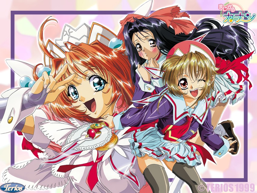 hiiragi chihaya, natsuki, and mizuki sayaka (magical canan) drawn by yokota_mamoru