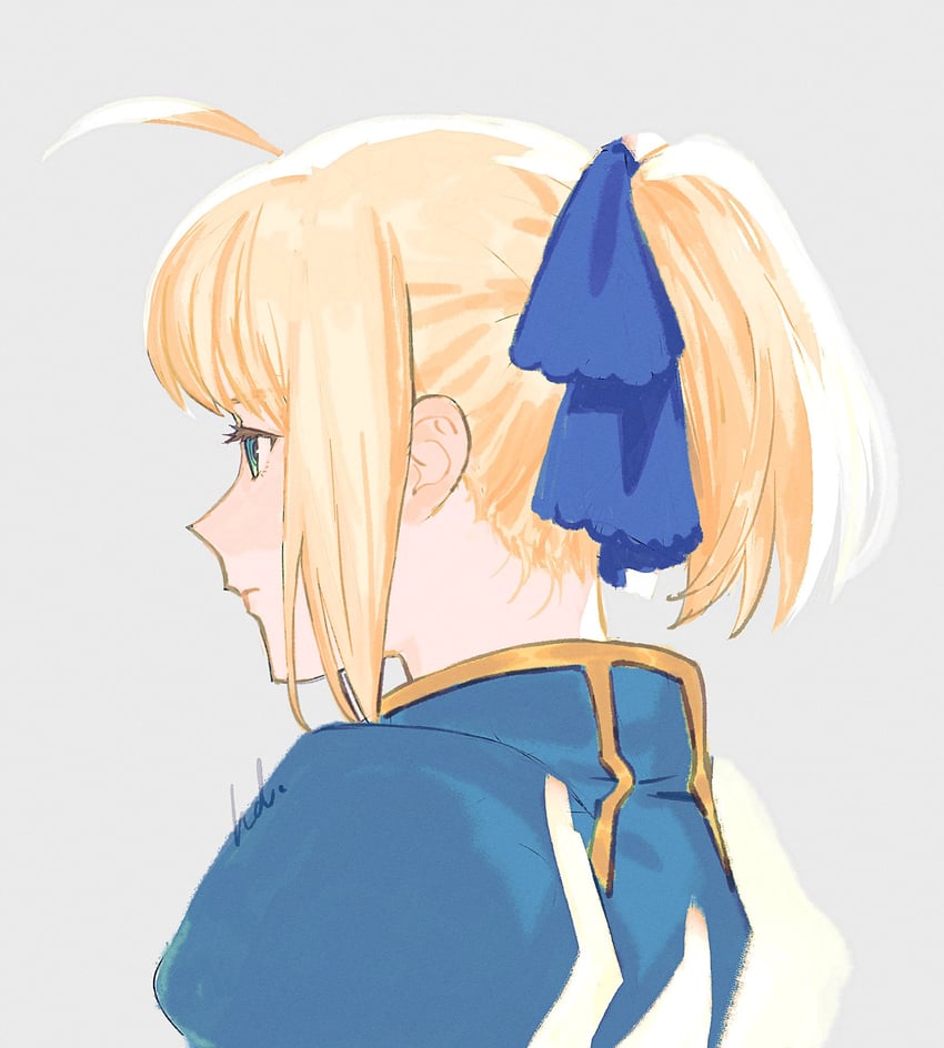 artoria pendragon and saber (fate and 1 more) drawn by hal_(haaaalhal)