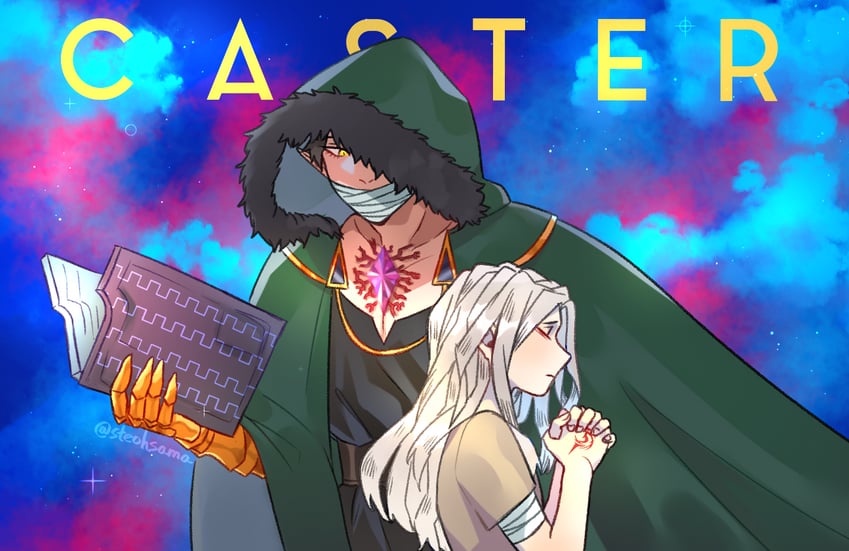 eri and overhaul (fate and 1 more) drawn by steohsama