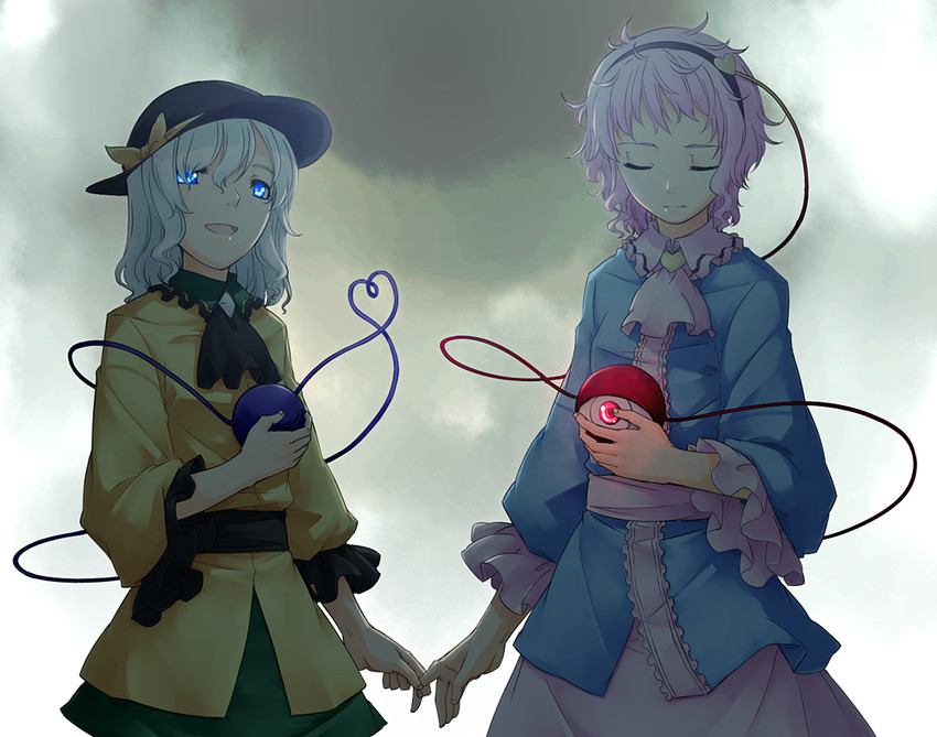 komeiji koishi and komeiji satori (touhou) drawn by sakuraba_yuuki