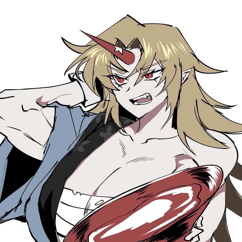 hoshiguma yuugi (touhou and 1 more) drawn by dong_8_ang