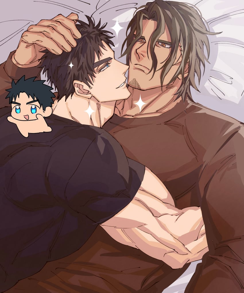 kokado shido and soma noah (original) drawn by domo_(domo_kizusuki)
