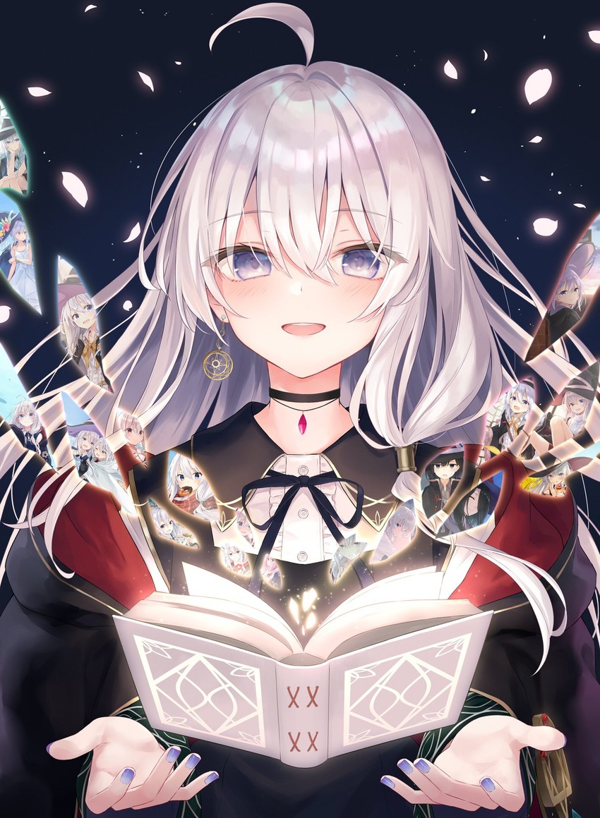 elaina, saya, amnesia, houki, and fran (majo no tabitabi) drawn by azuuru