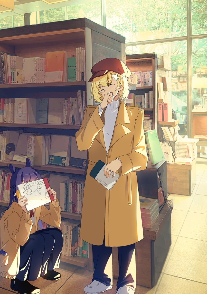 ninomae ina'nis and watson amelia (hololive and 1 more) drawn by lucferz