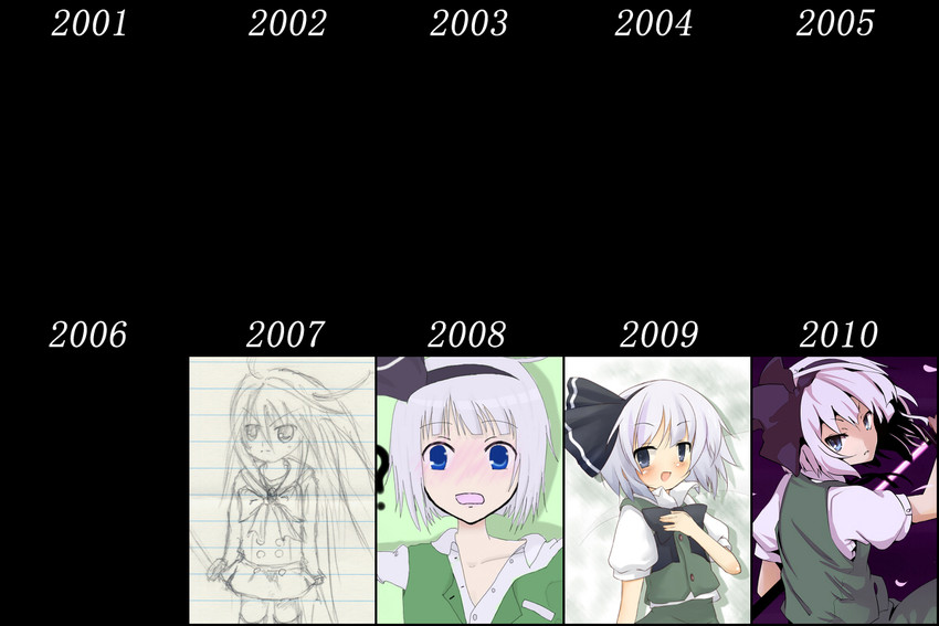 konpaku youmu and shana (touhou and 1 more) drawn by katanakko_daisuki