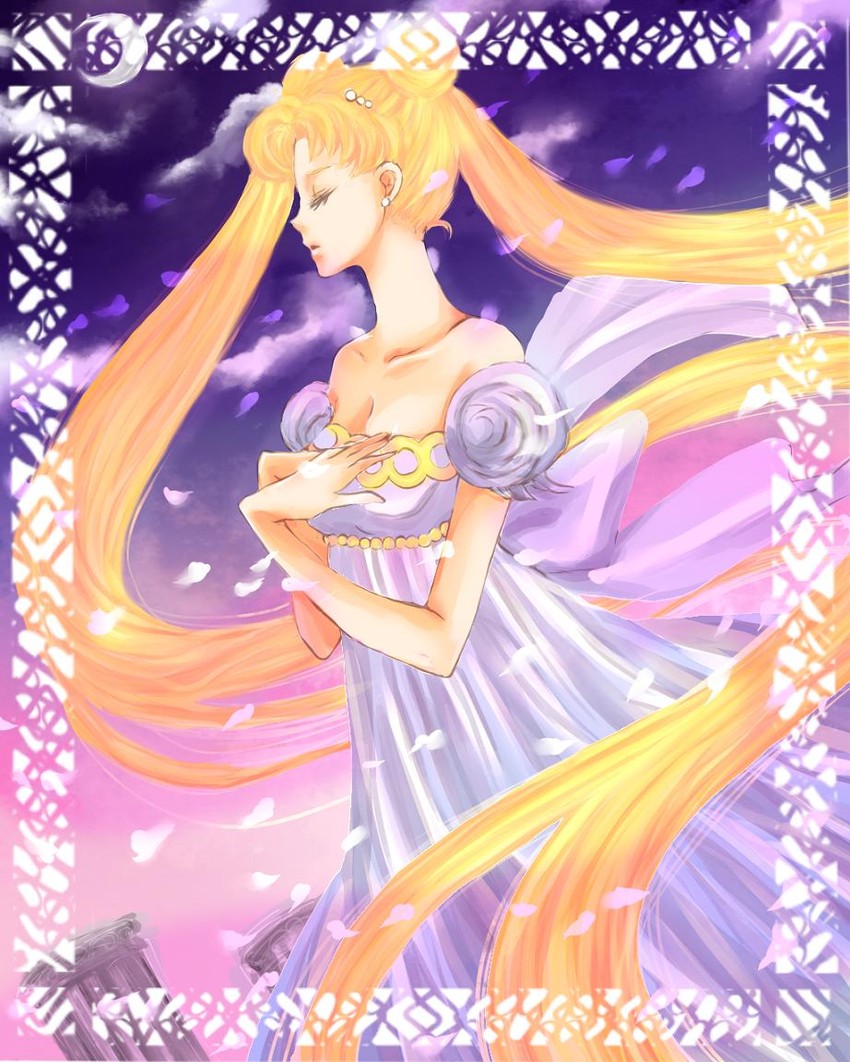 tsukino usagi and princess serenity (bishoujo senshi sailor moon) drawn by paranoitic-sr69