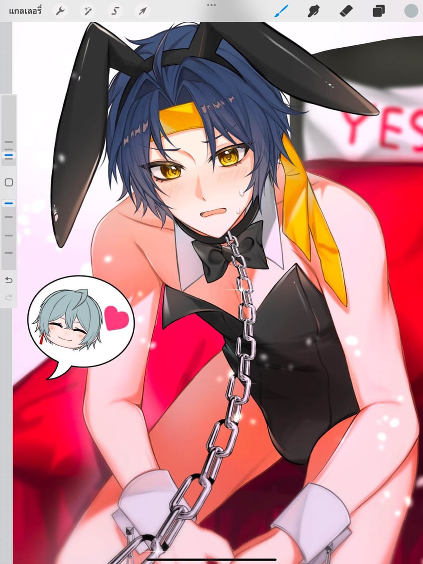 wise and asaba harumasa (zenless zone zero) drawn by botaneony
