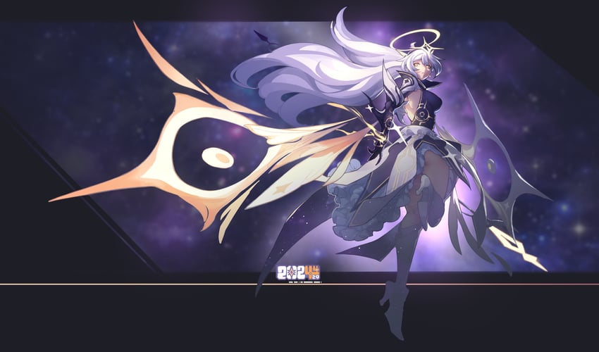 kiana kaslana and herrscher of the end (honkai and 1 more) drawn by wu-qiao