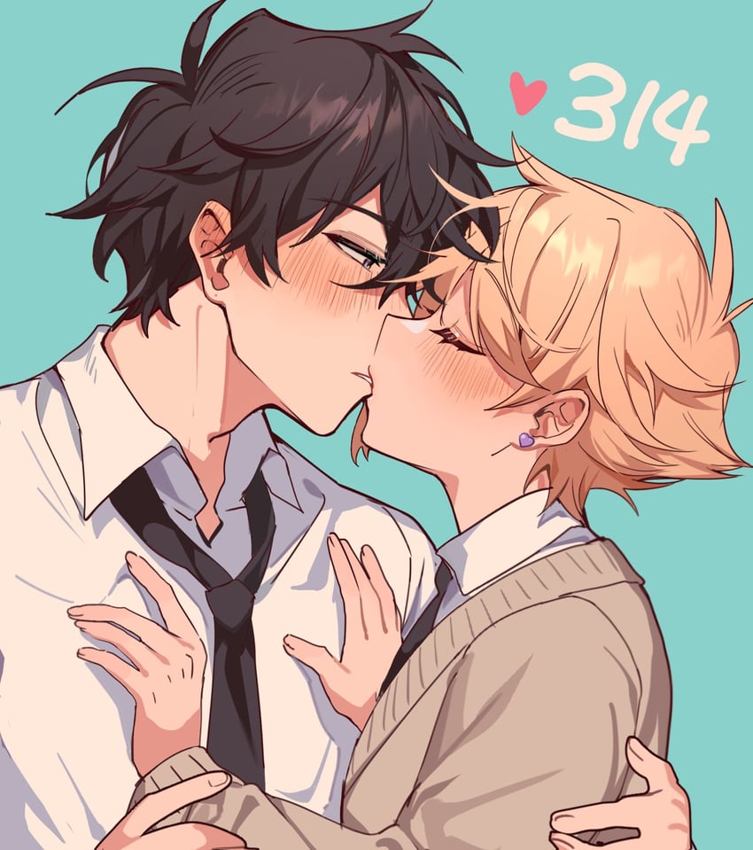momo and inbe naoyuki (original) drawn by ming_(5unri5e666)