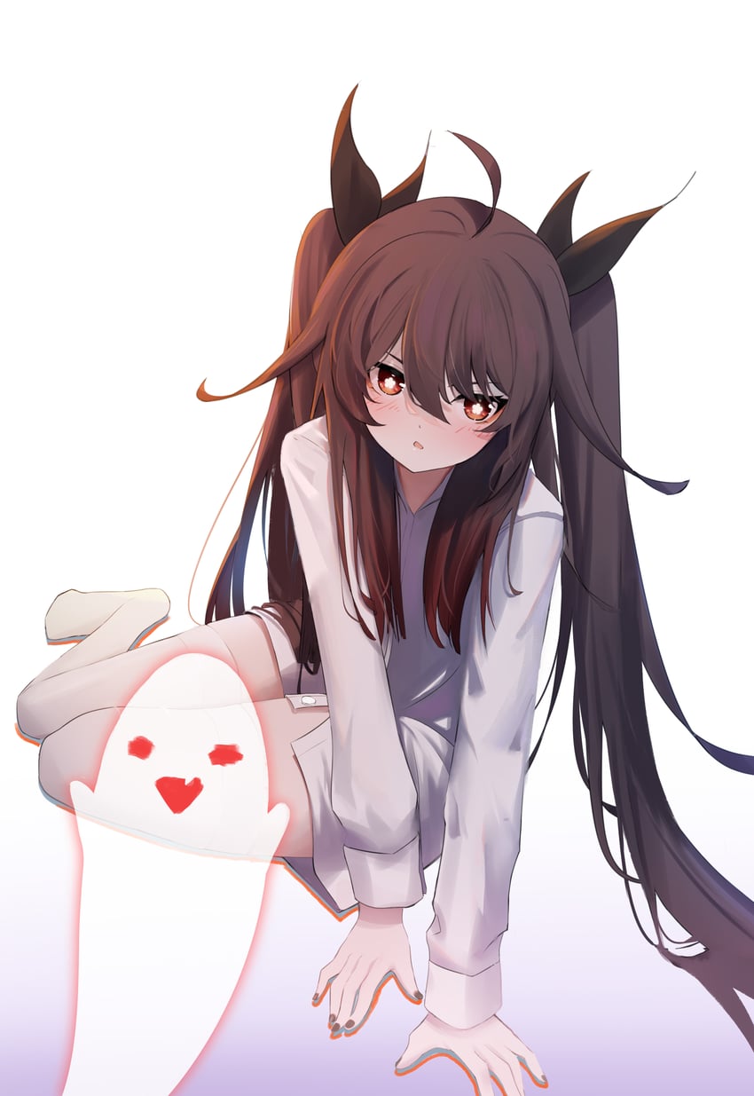 hu tao and boo tao (genshin impact) drawn by qixia