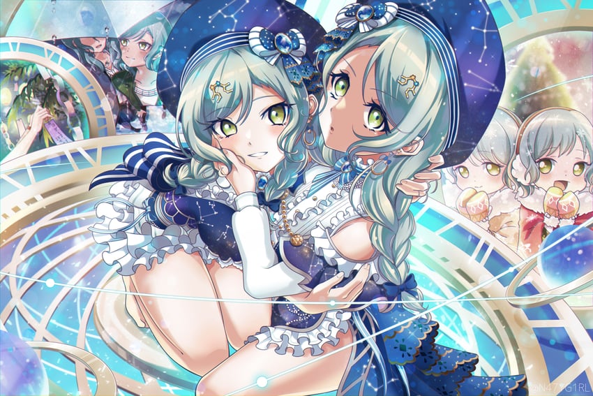 hikawa sayo and hikawa hina (bang dream!) drawn by goanchor