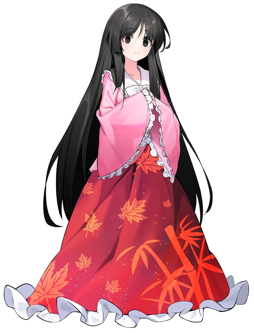 houraisan kaguya (touhou) drawn by makir