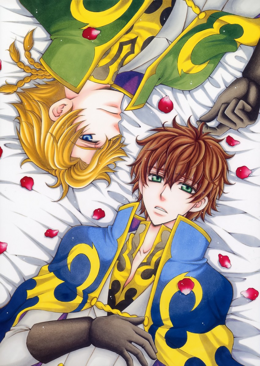 kururugi suzaku and gino weinberg (code geass) drawn by eiki_eiki