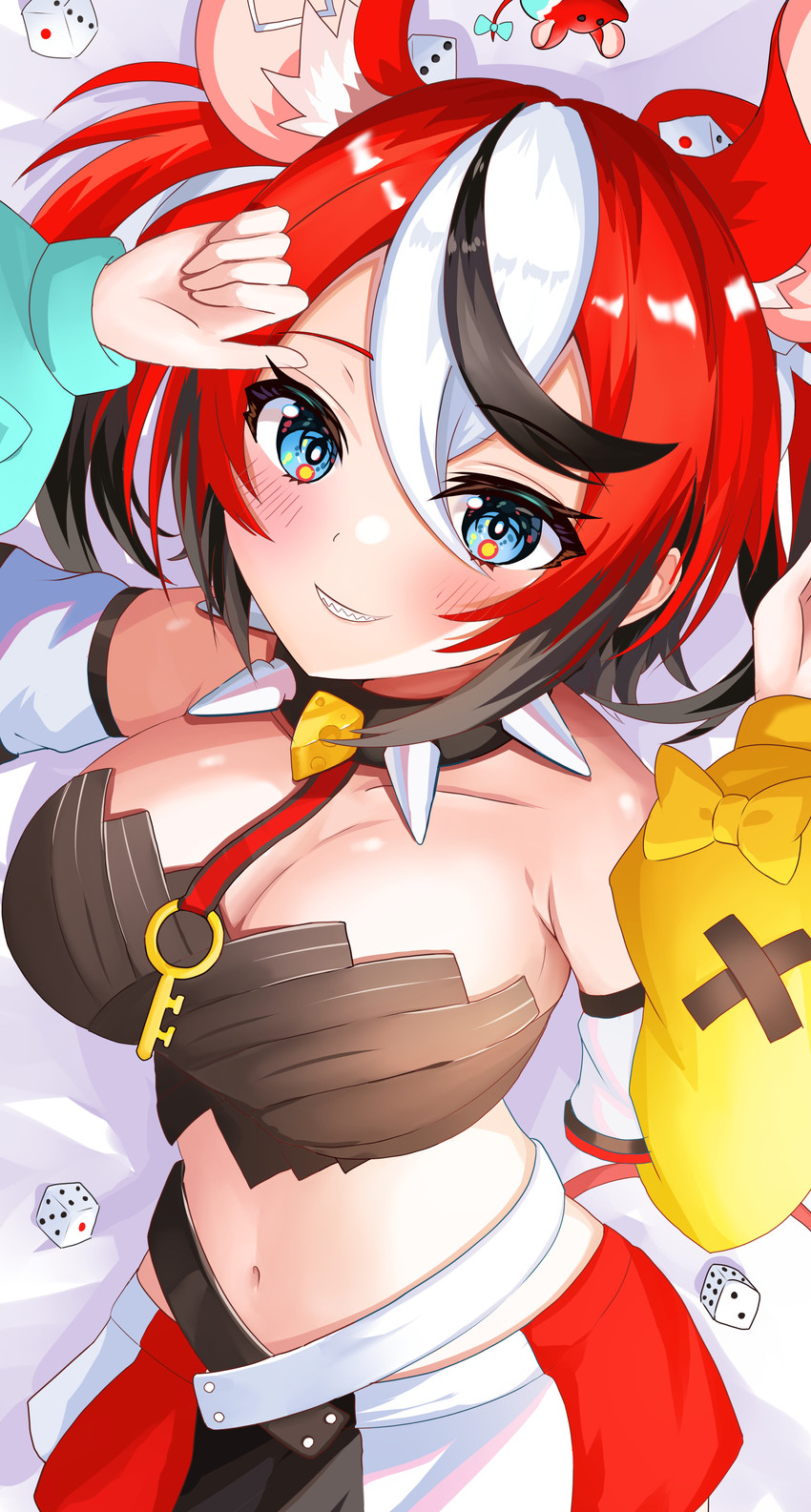 hakos baelz and mr. squeaks (hololive and 1 more) drawn by onabe_no_shime