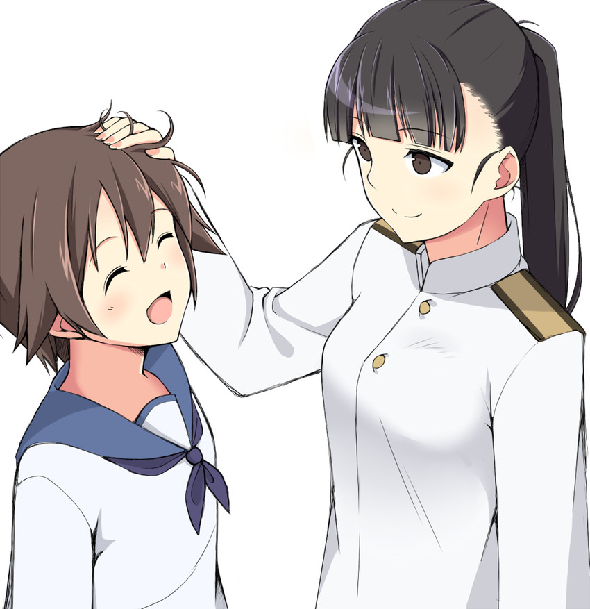miyafuji yoshika and sakamoto mio (world witches series and 1 more) drawn by momiji7728