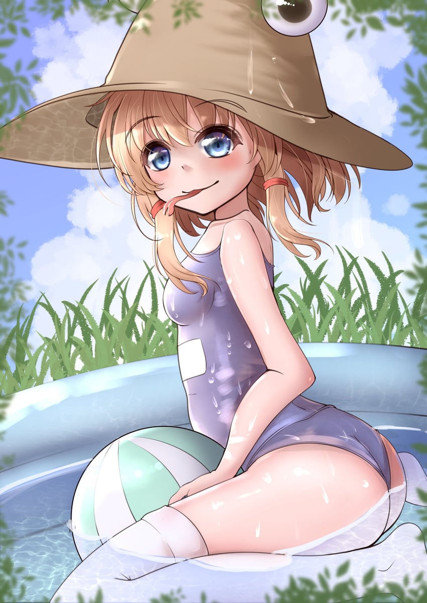 moriya suwako and pyonta (touhou) drawn by onkona_minazuki