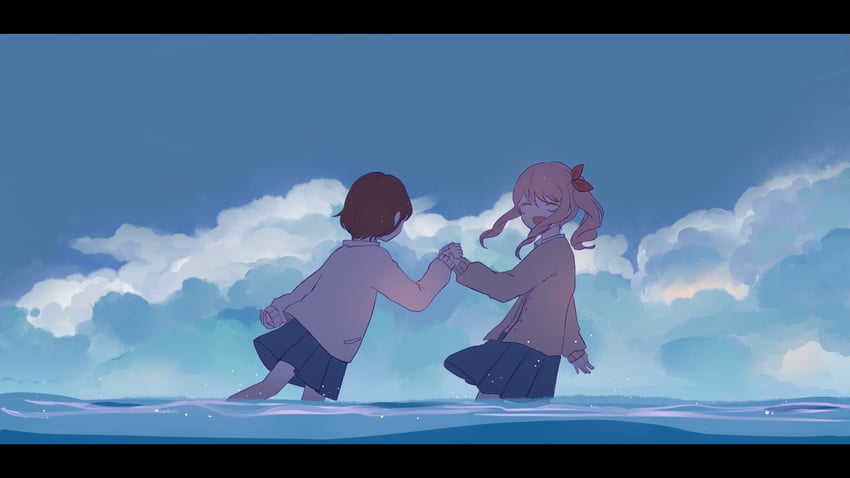 shinonome ena and akiyama mizuki (project sekai) drawn by kyline