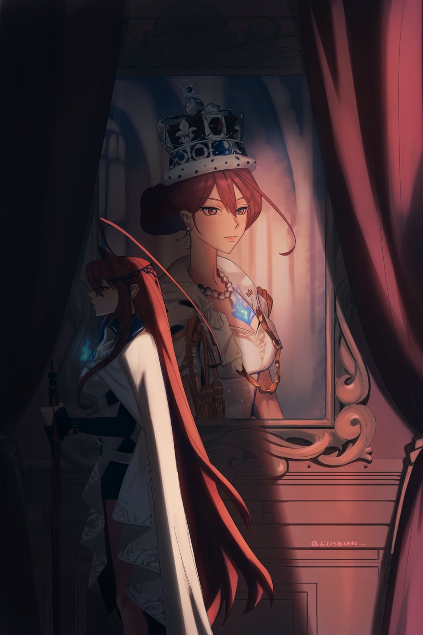 elizabeth rose bloodflame (hololive and 2 more) drawn by elisbian
