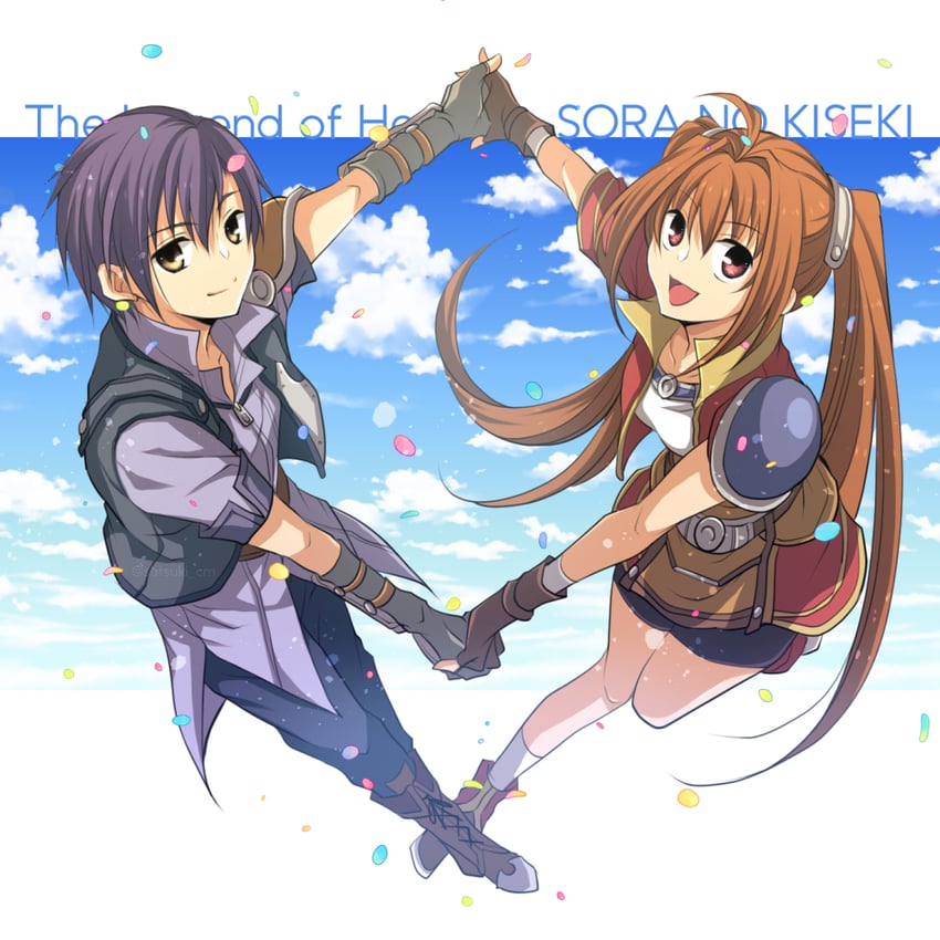 estelle bright and joshua bright (eiyuu densetsu and 1 more) drawn by satsuki_(chaosmode)