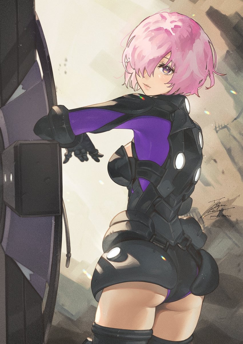 mash kyrielight (fate and 1 more) drawn by fadingz