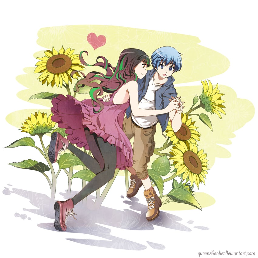 shiota nagisa, kayano kaede, and yukimura akari (ansatsu kyoushitsu) drawn by queenshocker